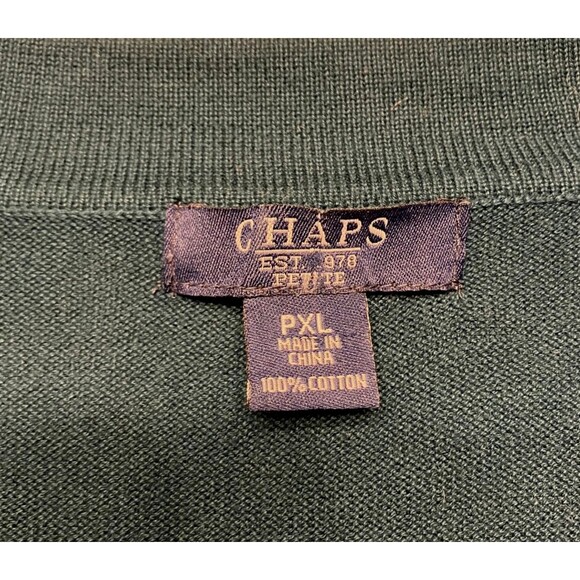 Chaps Petite Women Dark Jade Shrug Sz PXL NWOT - Picture 2 of 5